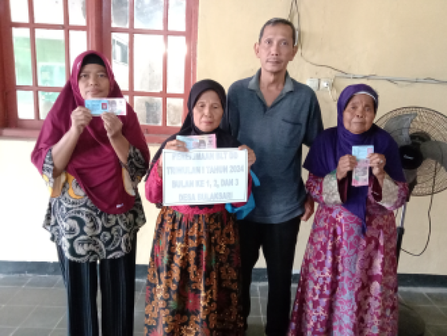 Pembagian BLT DD Tri Wulan I Tahun 2024